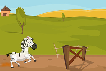 Мчащаяся зебра / Racing Zebra