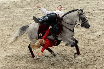 Мастер-класс по подготовке лошади к джигитовке (2013 г.)