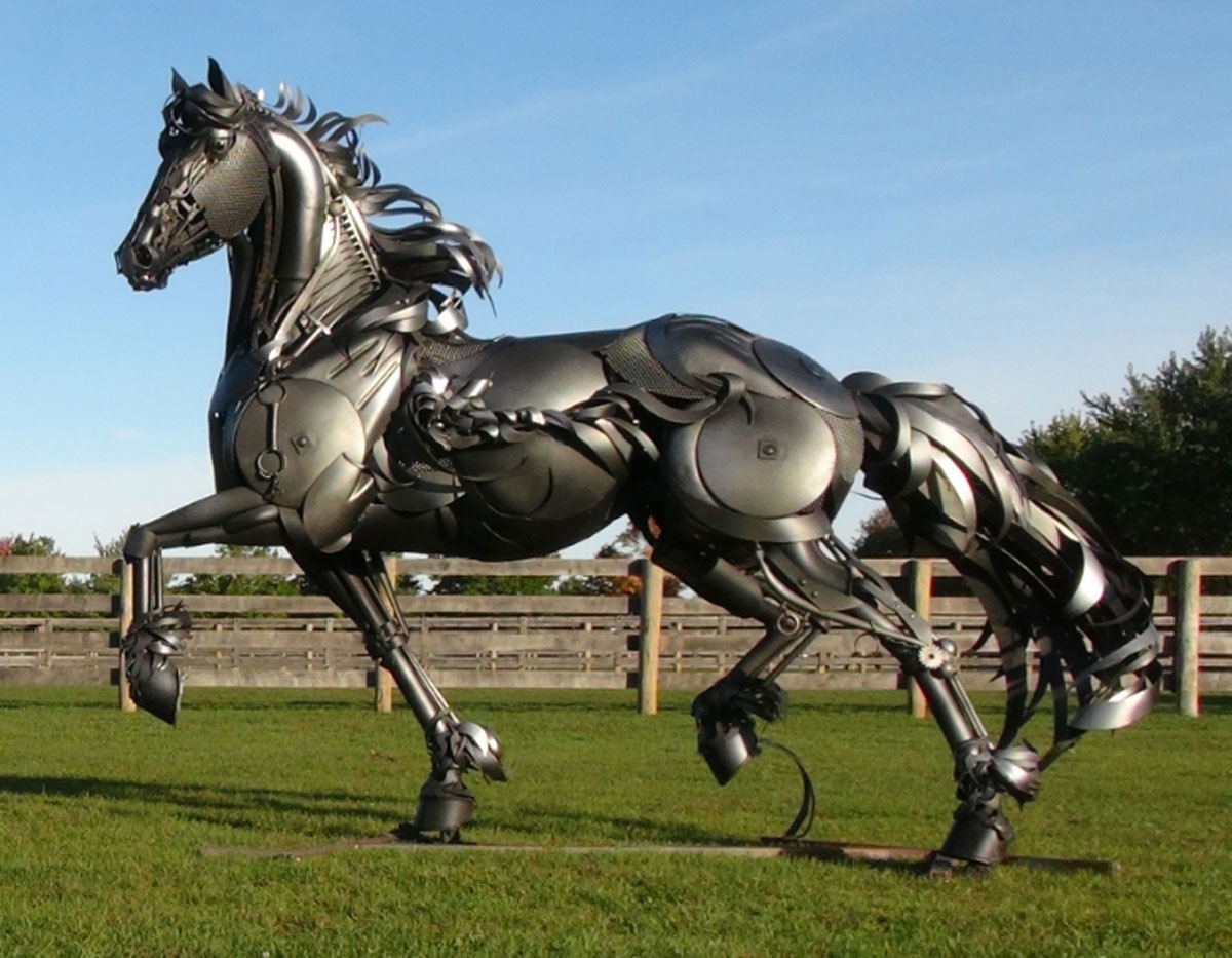 cheval-argente-sculpture