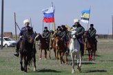 Астраханская казачья конная сотня отправляется в поход